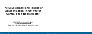 The Development and Testing of Liquid Injection Thrust Vector