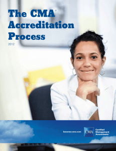 The CMA Accreditation Process