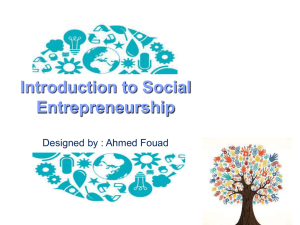 SENSE – Competencies needed to be a social entrepreneur