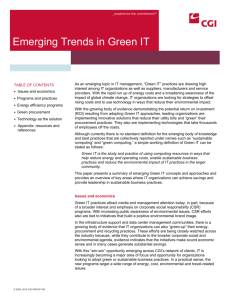 Emerging Trends in Green IT