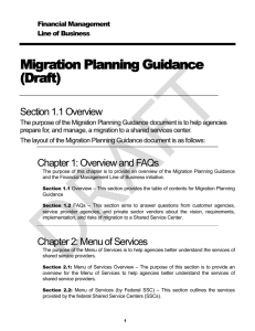 Migration Planning Guidance