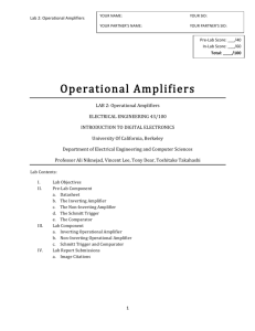 Operational Amplifiers - RFIC - University of California, Berkeley