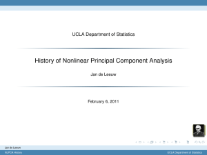 History of Nonlinear Principal Component Analysis