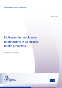 Motivation for employees to participate in workplace health promotion