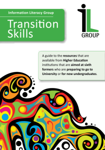 Transition Skills - Information Literacy