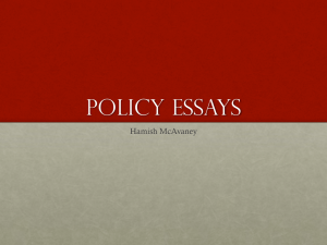 policy essays - Monash Law Students' Society