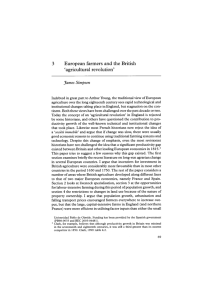 European farmers and the British 'agricultural revolution' - e