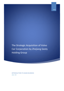 The Strategic Acquisition of Volvo Car Corporation