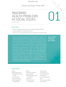 Chapter 1: Imagining Health Problems as Social Issues