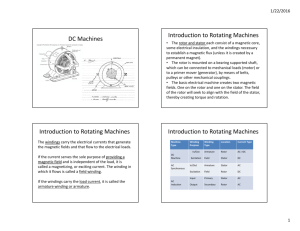 DC Machines Introduction to Rotating Machines Introduction to