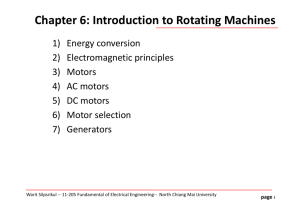Chapter 6: Introduction to Rotating Machines