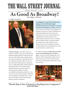 the wall street journal - Florida Repertory Theatre