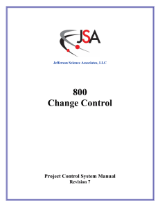 800 Change Control