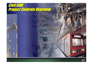 Civil GBU Project Controls Overview