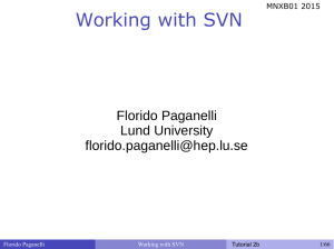Working with SVN