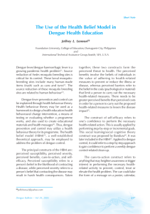 The Use of the Health Belief Model in Dengue Health Education