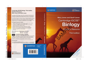 Cambridge IGCSE Biology - Education & Schools Resources