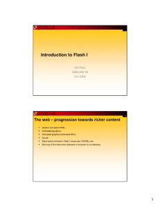Introduction to Flash I