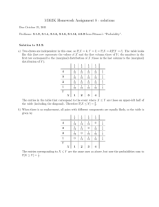 M362K Homework Assignment 8