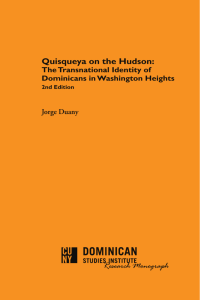 Research Monograph Quisqueya on the Hudson