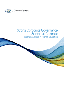 Strong Corporate Governance & Internal Controls: