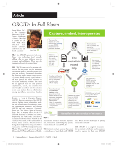 ORCID: In Full Bloom