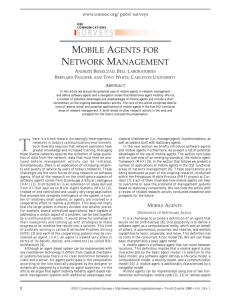 mobile agents for network management