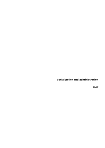 Social policy and administration