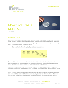 Molecular Size & Mass Kit