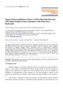Sugars Electrooxidation at Glassy Carbon Electrode Decorate with