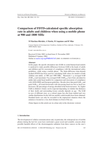 Comparison of FDTD-calculated specific absorption rate in adults