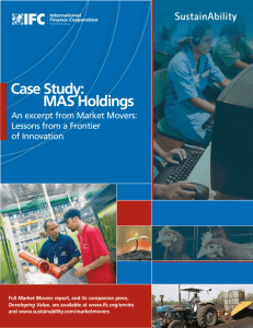 Case Study: MAS Holdings