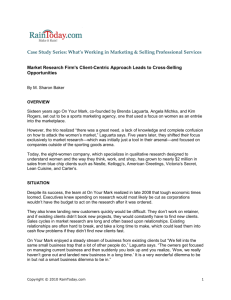 Case Study Series: What's Working in Marketing & Selling