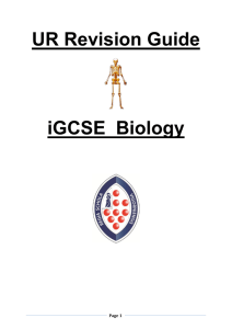 UR Revision Guide iGCSE Biology
