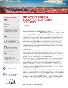 microsoft higher education customer solution