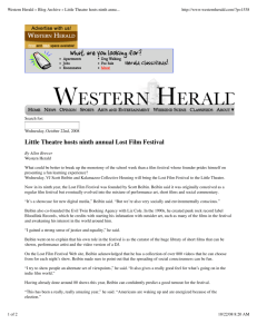 Little Theatre hosts ninth annual Lost Film Festival