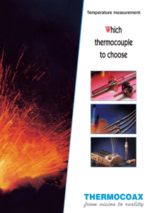 Which thermocouple to choose