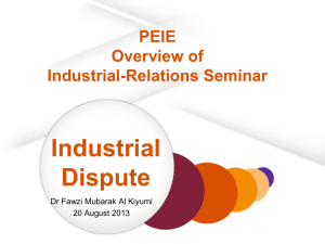 Industrial-Relations Presentation 20 Aug 2013