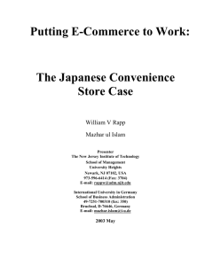 Putting e-commerce to work: The Japanese convenience store case