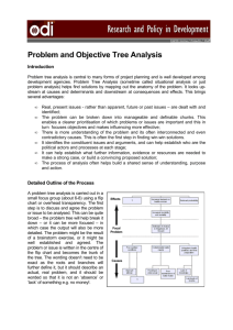 Problem and Objective Tree Analysis