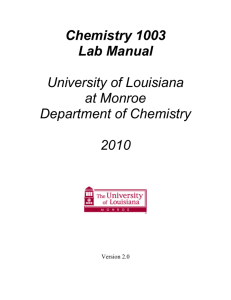 Contents - University of Louisiana at Monroe