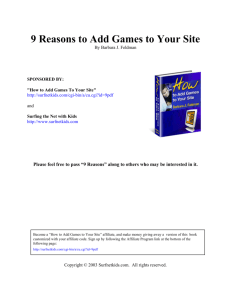 9 Reasons to Add Games to Your Site