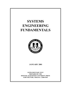 systems engineering fundamentals