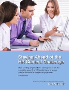 Staying Ahead of the HR Content Challenge