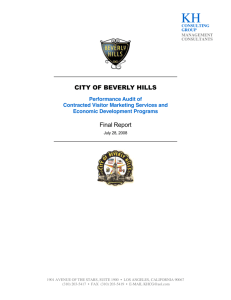 Beverly Hills Chamber Performance Audit