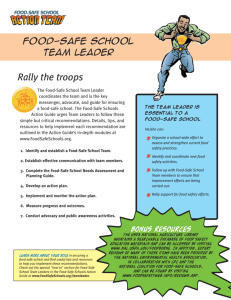 Rally the troops - National Coalition for Food