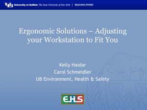 Ergonomic Solutions – Adjusting your