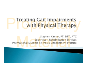 Treating Gait Impairments with Physical Therapy