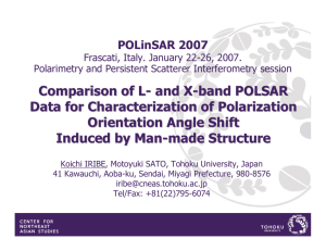 Comparison of L- and X-band POLSAR Data for Characterization of
