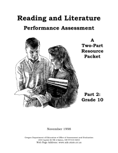 Reading and Literature - Oregon Department of Education